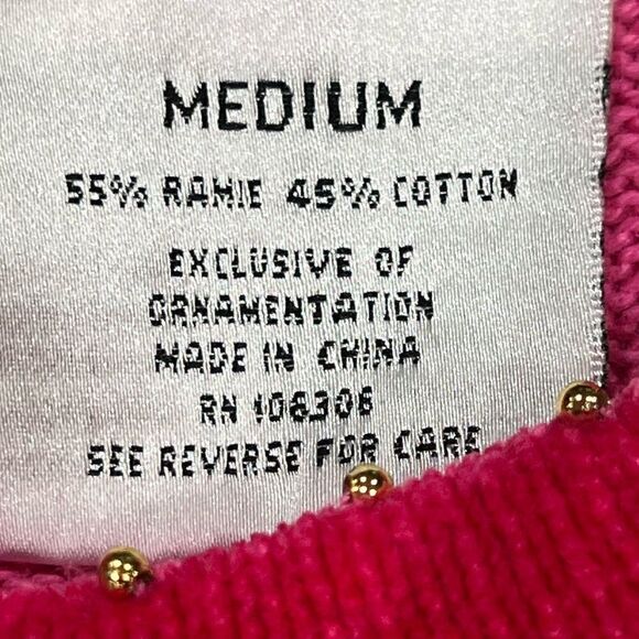 Vintage The Quacker Factory Raime Sequin Snowman Sweater Women’s Medium - Picture 3 of 7